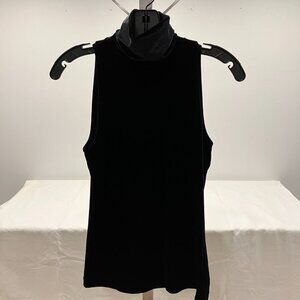 Ralph Lauren Sleeveless Turtleneck, plush, black, small